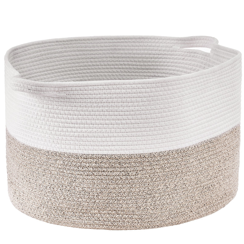 Cotton Rope Storage Basket 87L Woven 20x20x14in