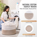 Cotton Rope Storage Basket 87L Woven 20x20x14in