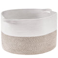 Cotton Rope Storage Basket 87L Woven 20x20x14in