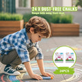 Easel Accessories 32PC Chalk Markers Paper Rolls Standing Easel