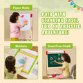 Easel Accessories 32PC Chalk Markers Paper Rolls Standing Easel