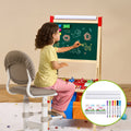 Easel Accessories 32PC Chalk Markers Paper Rolls Standing Easel