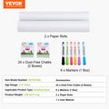 32 PCS Kids Art Easel Accessory Set Chalks Markers Paper Rolls