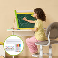 32 PCS Kids Art Easel Accessory Set Chalks Markers Paper Rolls