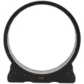 Cat Exercise Wheel, 120 cm Wooden Cat Running Wheel for Indoor Cats up to 12.7 kg, Cats Treadmill with Carpeted Runway & Locking Mechanism, Quiet Kitten Sport Toys for Pets Fitness, Black