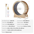 Cat Exercise Wheel Large Cat Treadmill Wheel for Indoor Cats 29.5 inch