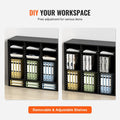 Wood Literature Organizer 36 Compartment File Sorter Black