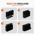 Wood Literature Organizer 36 Compartment File Sorter Black