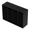 Wood Literature Organizer 36 Compartment File Sorter Black