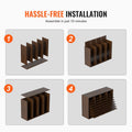 Literature Organizer 36 Compartment Wood Mailbox 997x305x680mm Brown