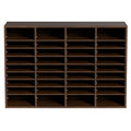 Literature Organizer 36 Compartment Wood Mailbox 997x305x680mm Brown