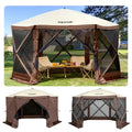 Pop-up Camping Gazebo 6 Sided 10x10 Canopy Shelter Sun Shade