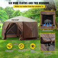 Pop-up Camping Gazebo 6 Sided 10x10 Canopy Shelter Sun Shade