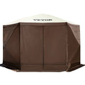 Pop-up Camping Gazebo 6 Sided 10x10 Canopy Shelter Sun Shade