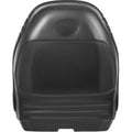 Universal Lawn Tractor Seat Replacement, Compact High Back Mower Seat, Black Vinyl Forklift Seat, Central Drain Hole Skid Steer Seat with Mounting Bolt Patterns of 8