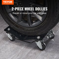 Car Dolly 2PCS Heavy Duty 3000LB Auto Repair Wheel Skate