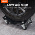 Car Dolly 4 PCS Heavy Duty 6000LB Auto Repair Wheel Skate