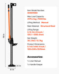 Farm Jack 3.18 Ton 152.5cm High Lift Ratcheting Heavy Duty Tractor