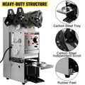 Semi-Automatic Cup Sealer Machine 300-500 Cups/Hour Silver