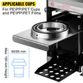 Semi-Automatic Cup Sealer Machine 300-500 Cups/Hour Silver