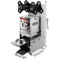 Semi-Automatic Cup Sealer Machine 300-500 Cups/Hour Silver