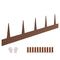 Steel Landscape Edging, 10 Packs 40 x 4.5 in Weather-Resistant & Pre-Rust Metal Landscape Edging, Bendable Garden Edging Border, Heavy Duty Lawn Edging, Flower Bed Yard Pathway Divider