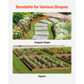 Steel Landscape Edging, 10 Packs 40 x 4.5 in Weather-Resistant & Pre-Rust Metal Landscape Edging, Bendable Garden Edging Border, Heavy Duty Lawn Edging, Flower Bed Yard Pathway Divider