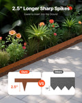 Steel Landscape Edging 10 Pack 40x4.5in Bendable Garden Border