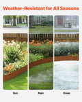 Steel Landscape Edging 10 Pack 40x4.5in Bendable Garden Border