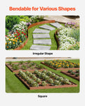 Steel Landscape Edging 10 Pack 40x4.5in Bendable Garden Border