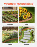 Steel Landscape Edging 10 Pack 40x4.5in Bendable Garden Border