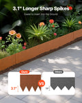 Steel Landscape Edging 6 Pack 40x8in Bendable Garden Border