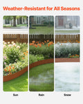 Steel Landscape Edging 6 Pack 40x8in Bendable Garden Border