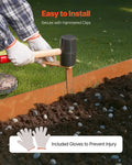 Steel Landscape Edging 6 Pack 40x8in Bendable Garden Border