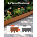 Steel Landscape Edging, 6 Packs 40 x 6 in Weather-Resistant & Pre-Rust Metal Landscape Edging, Bendable Garden Edging Border, Heavy Duty Lawn Edging, Flower Bed Yard Pathway Divider