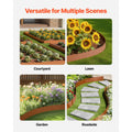 Steel Landscape Edging, 6 Packs 40 x 6 in Weather-Resistant & Pre-Rust Metal Landscape Edging, Bendable Garden Edging Border, Heavy Duty Lawn Edging, Flower Bed Yard Pathway Divider