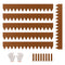 Steel Landscape Edging 6 Pack 40x6in Weather-Resistant Garden