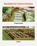 Steel Landscape Edging 6 Pack 40x6in Weather-Resistant Garden