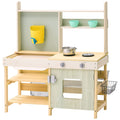 Wooden Mud Kitchen Outdoor Toy Play Set Kids Pretend Playset