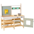 Wooden Mud Kitchen Outdoor Toy Play Set Kids Pretend Playset