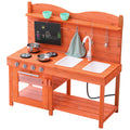 Wooden Mud Kitchen Outdoor Toy Play Kitchen Set for Kids Pretend Playset