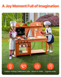 Wooden Mud Kitchen Outdoor Toy Play Set Kids Pretend Playset