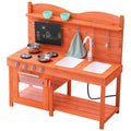 Wooden Mud Kitchen Outdoor Toy Play Set Kids Pretend Playset