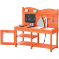 Wooden Mud Kitchen Outdoor Toy Play Set Kids Pretend Playset