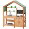 Wooden Mud Kitchen Outdoor Play Set Kids Pretend Playset Toy