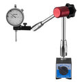 Dial Test Indicator with Magnetic Flexible Base Stand, 0.03 mm Accuracy, 0-25.4mm Range, Fine Adjustable Long Arm, Professional for Machine Set-Up, Narrow Area Measurement, Easy to Read