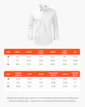 Men's Slim Fit Long Sleeve Button Up Dress Shirt White