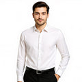 Men's Slim Fit Long Sleeve Button Up Dress Shirt White