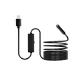 Endoscope Camera with Light, 1920P HD Borescope for Android & IOS, 8 LED Lights Inspection Camera with 5m Semi-Rigid Cable, 2X Zoom, IP67 Waterproof Snake Scope Camera for Auto, Plumbing