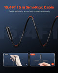 Endoscope Camera 1920P HD 8 LED IP67 Waterproof 5m Semi-Rigid Cable